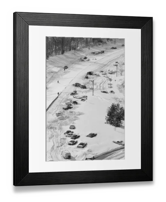 Framed Print : Stranded Travelers in the Snow Framed Print : Stranded Travelers in the Snow