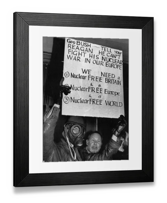 Framed Print : Nuclear Disarmament Demonstration Framed Print : Nuclear Disarmament Demonstration