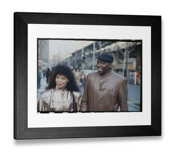 Framed Print : Elvin Jones Walking with Wife Keiko