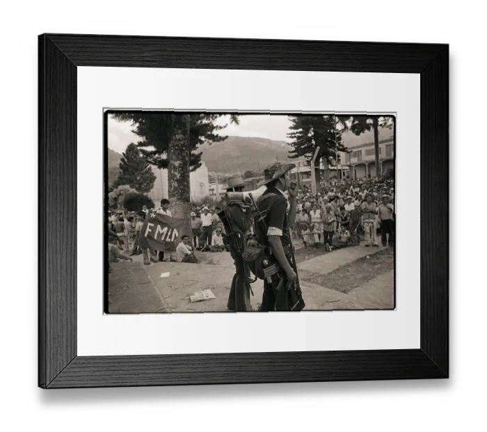 Framed Print : Rebel Soldiers Talk To Townspeople Framed Print : Rebel Soldiers Talk To Townspeople