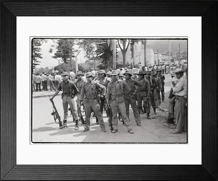 Framed Print : Salvadoran Rebels at Ease Framed Print : Salvadoran Rebels at Ease