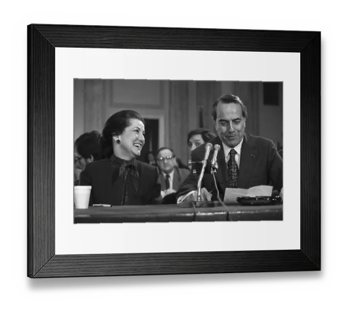 Framed Print : Robert and Elizabeth Dole at Hearing