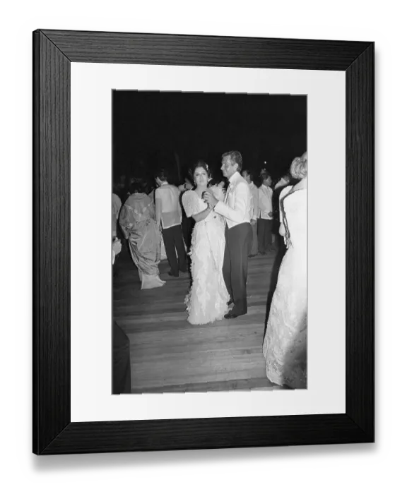 Framed Print : George Hamilton Dancing with Imelda Marcos Framed Print : George Hamilton Dancing with Imelda Marcos