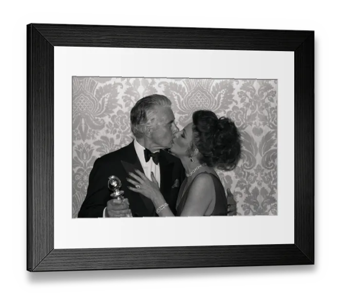 Framed Print : Actors Joan Collins and John Foresythe Framed Print : Actors Joan Collins and John Foresythe