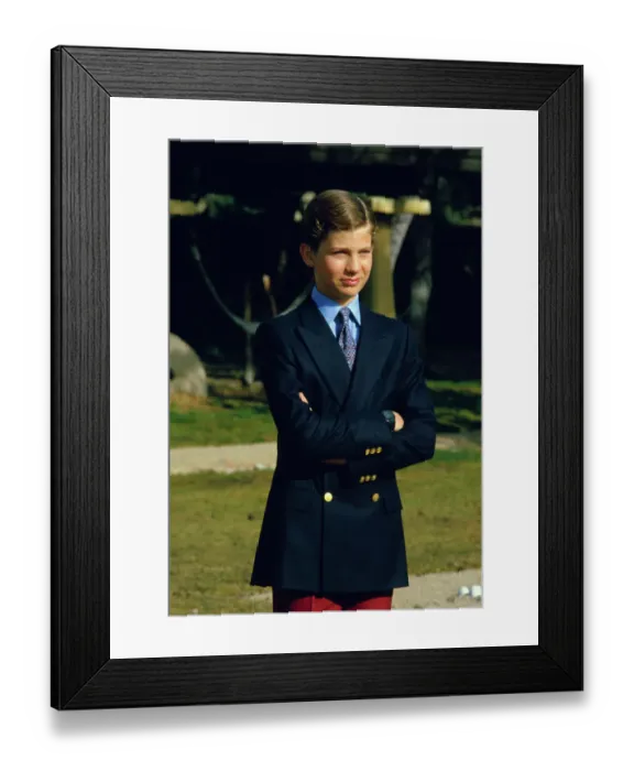 Framed Print : Portrait of Crown Prince Felipe with His Arms Folded Framed Print : Portrait of Crown Prince Felipe with His Arms Folded