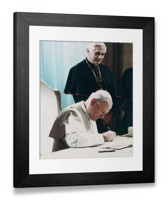 Framed Print : Pope John Paul II and Cardinal Ratzinger Framed Print : Pope John Paul II and Cardinal Ratzinger