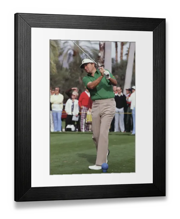 Framed Print : Golfer Ray Floyd in Action on the Green Framed Print : Golfer Ray Floyd in Action on the Green