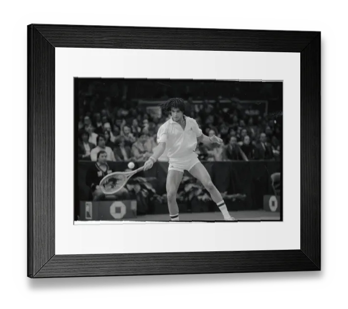 Framed Print : Yannick Noah Playing Tennis Framed Print : Yannick Noah Playing Tennis