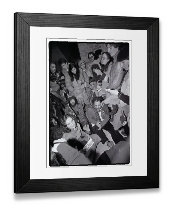 Framed Print : Abbie Hoffman and Protesters at Sit-In Framed Print : Abbie Hoffman and Protesters at Sit-In