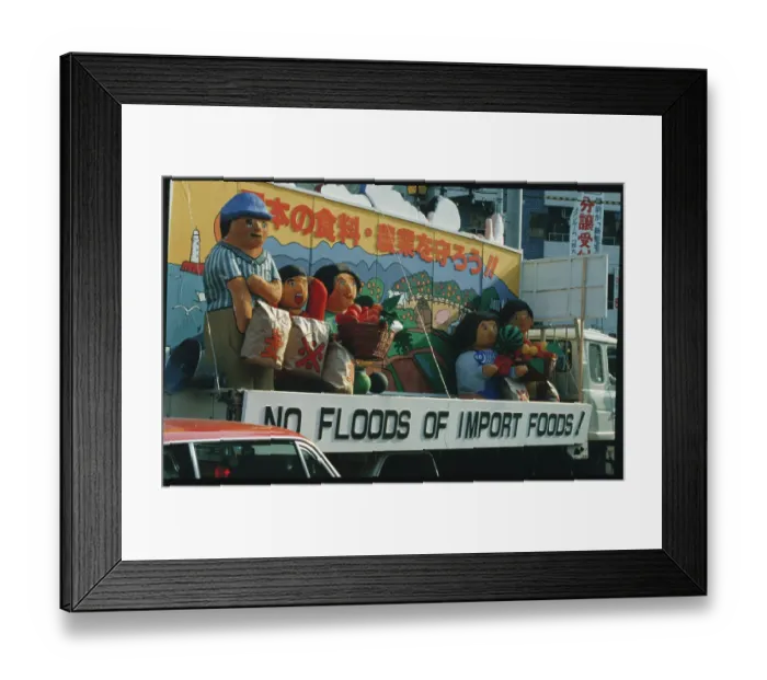 Framed Print : Protest Against Imported Foods Framed Print : Protest Against Imported Foods