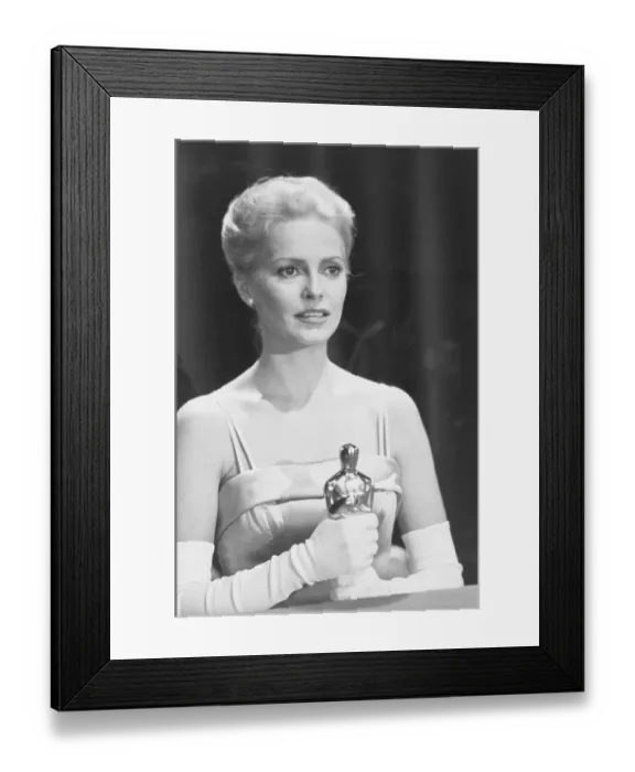 Framed Print : Cheryl Ladd Holding Oscar Framed Print : Cheryl Ladd Holding Oscar