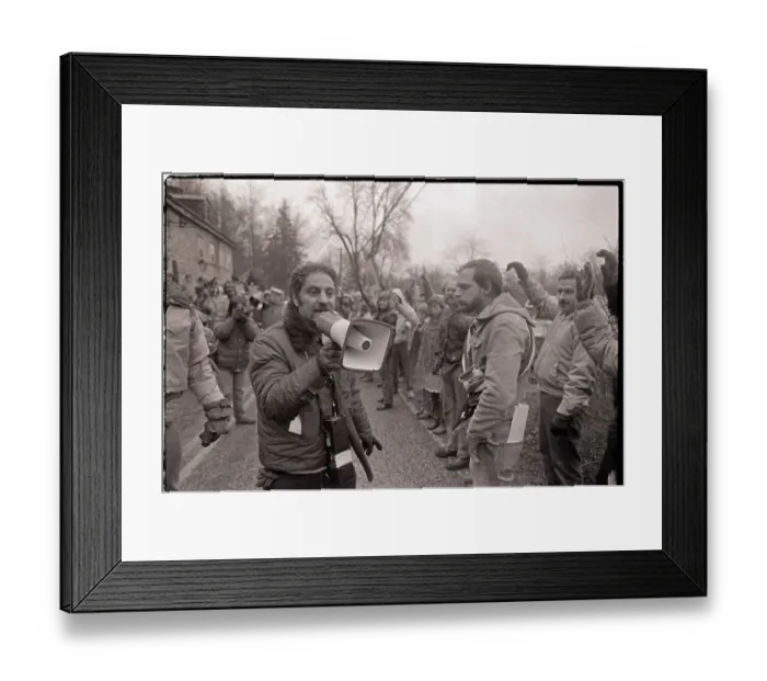 Framed Print : Enviormental Activists During Protest Framed Print : Enviormental Activists During Protest