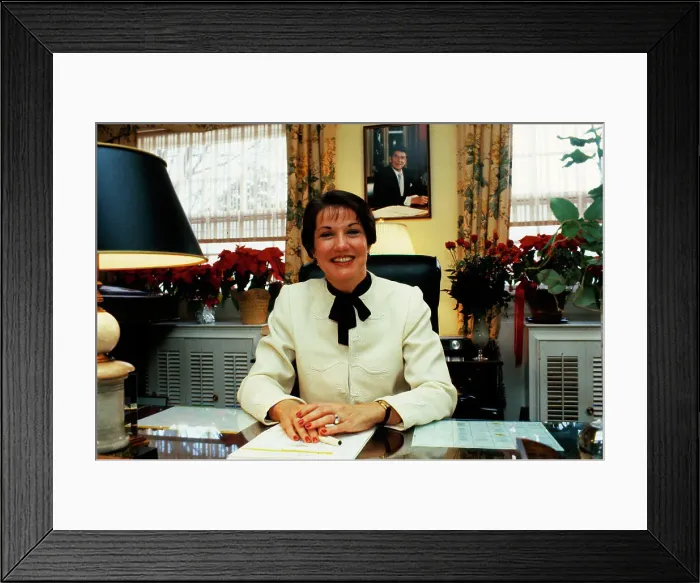 Framed Print : Elizabeth Dole Sitting in Office Framed Print : Elizabeth Dole Sitting in Office