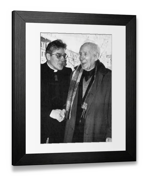 Framed Print : Jean-Marie Lustiger and Henri de Lubac Framed Print : Jean-Marie Lustiger and Henri de Lubac