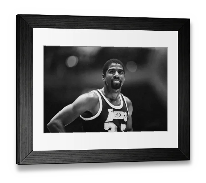 Framed Print : Magic Johnson on the Court Framed Print : Magic Johnson on the Court
