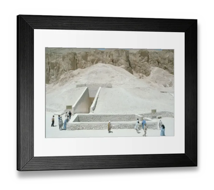 Framed Print : Tourists Around Tomb's Entrance Framed Print : Tourists Around Tomb's Entrance