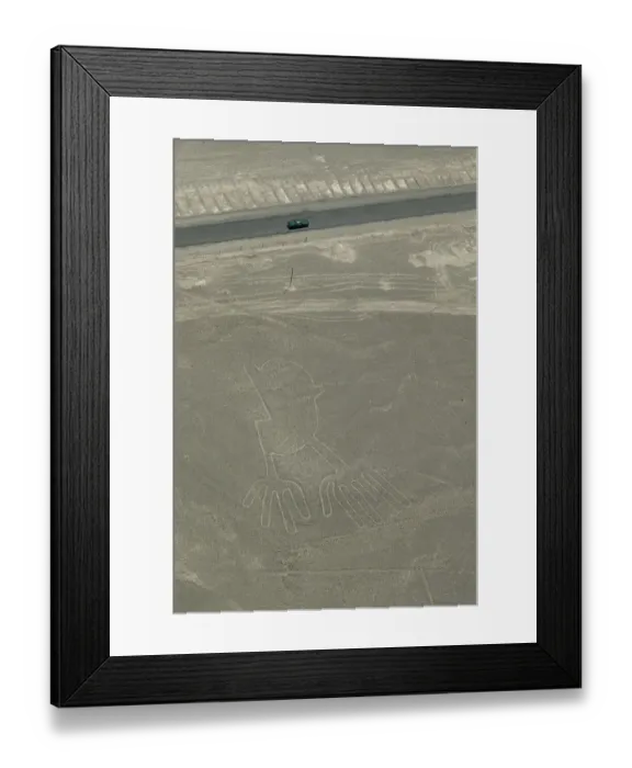 Framed Print : View of The Hands of Nazca Lines Framed Print : View of The Hands of Nazca Lines