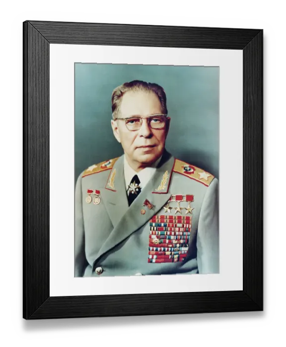 Framed Print : Portrait of Russian Marshal Dmitry Fyodorovich Ustinov Framed Print : Portrait of Russian Marshal Dmitry Fyodorovich Ustinov