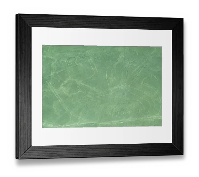 Framed Print : Aerial View of The Monkey Nazca Lines Framed Print : Aerial View of The Monkey Nazca Lines