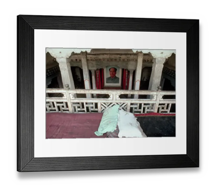Framed Print : Portrait of Mao Tse Tung in Temple Framed Print : Portrait of Mao Tse Tung in Temple