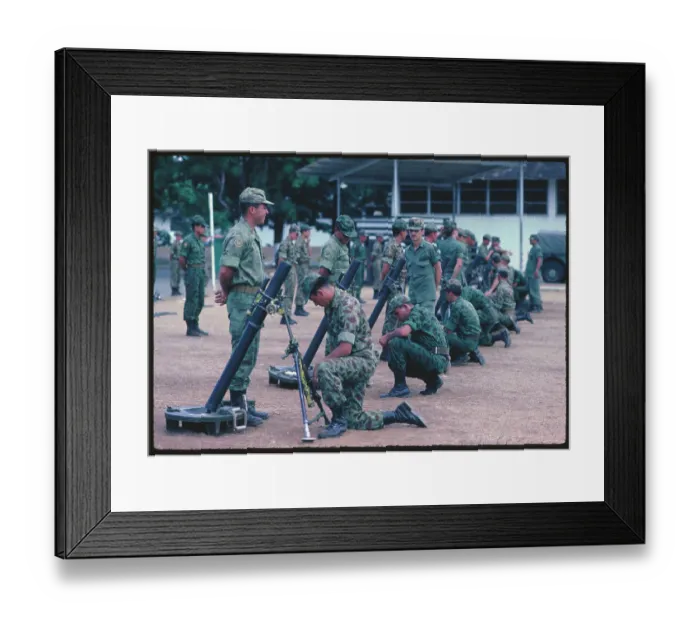 Framed Print : Honduran Soldiers Receiving Training Framed Print : Honduran Soldiers Receiving Training