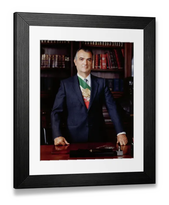 Framed Print : Portrait of Miguel de la Madrid Framed Print : Portrait of Miguel de la Madrid