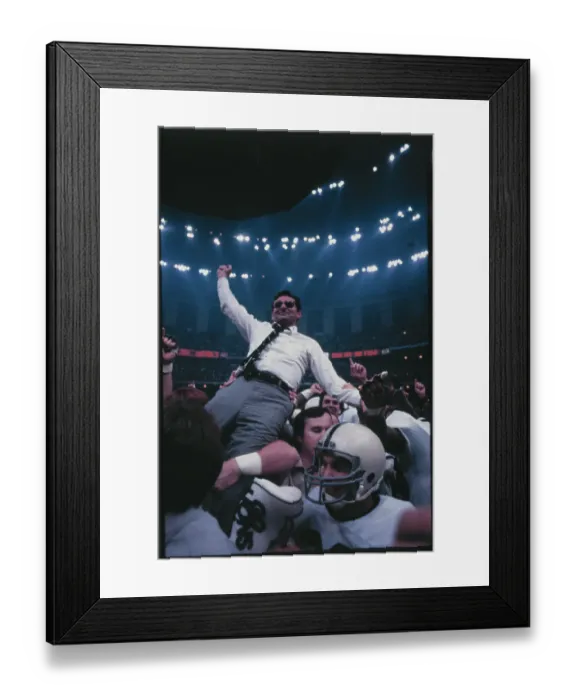 Framed Print : Players Carrying Joe Paterno Framed Print : Players Carrying Joe Paterno