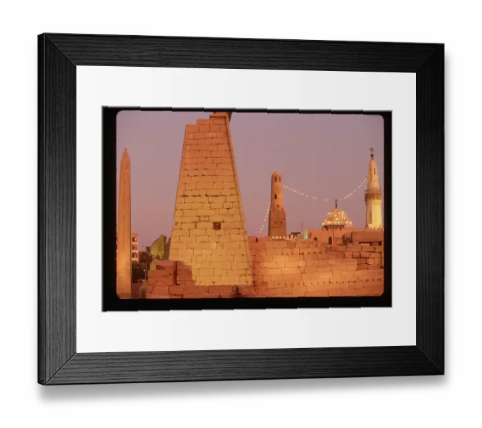 Framed Print : Sunset Over the Temple of Luxor