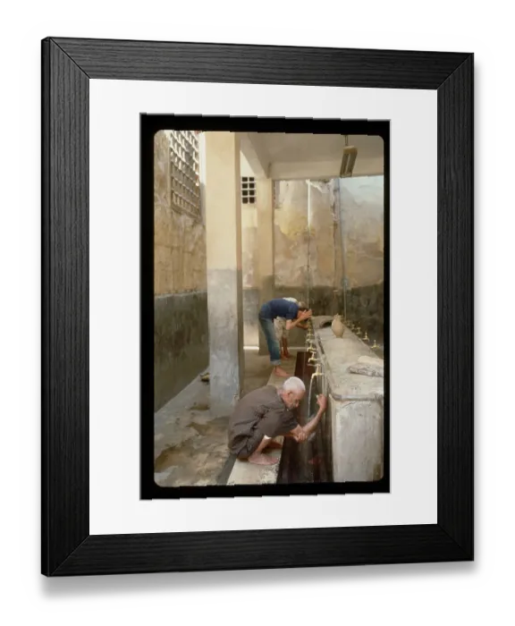 Framed Print : Moslems Washing Hands Outside Mosque Framed Print : Moslems Washing Hands Outside Mosque