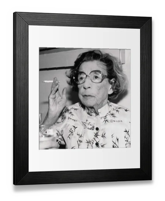 Framed Print : Author Lillian Hellman Gesturing Framed Print : Author Lillian Hellman Gesturing