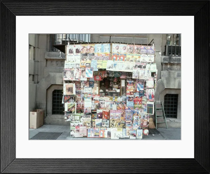 Framed Print : Newsstand in Santiago Framed Print : Newsstand in Santiago