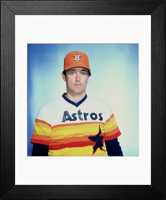 Framed Print : Portrait of Houston Astros Nolan Ryan in Uniform Framed Print : Portrait of Houston Astros Nolan Ryan in Uniform