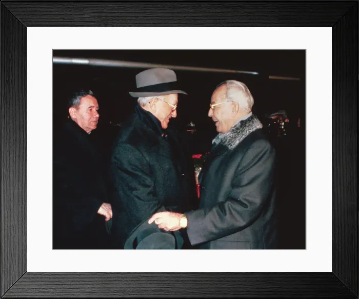 Framed Print : Portrait of Gustav Husak Greeting Yuri V. Andropov Framed Print : Portrait of Gustav Husak Greeting Yuri V. Andropov