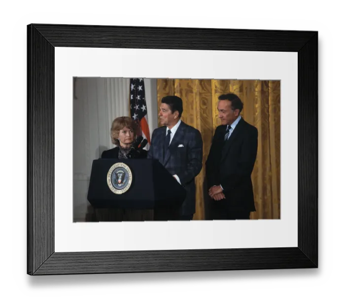 Framed Print : President Reagan Giving a Speech Framed Print : President Reagan Giving a Speech