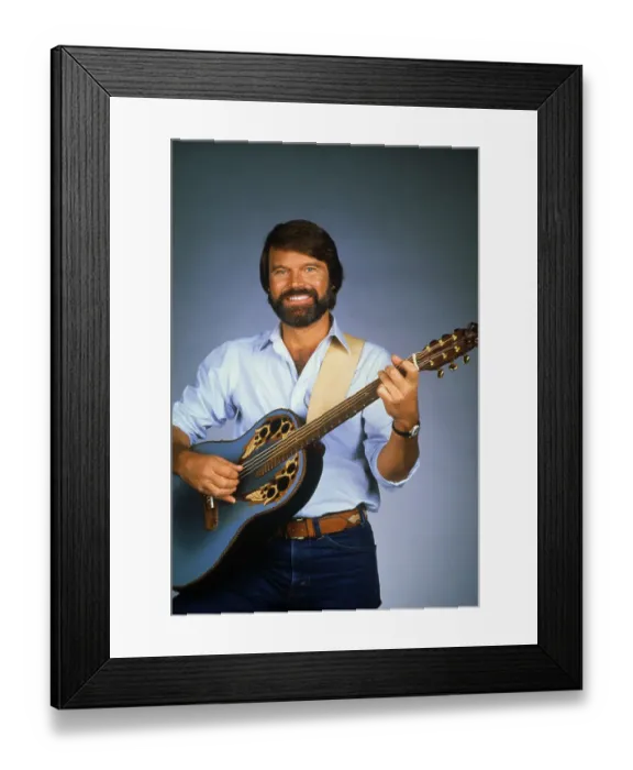 Framed Print : Portrait of Country Legend Glen Campbell Framed Print : Portrait of Country Legend Glen Campbell