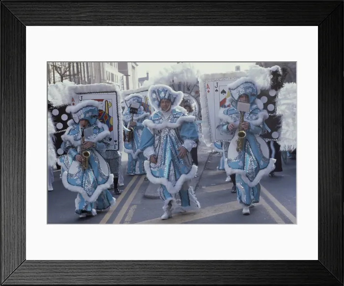 Framed Print : Marching Band Parading Down Street Framed Print : Marching Band Parading Down Street