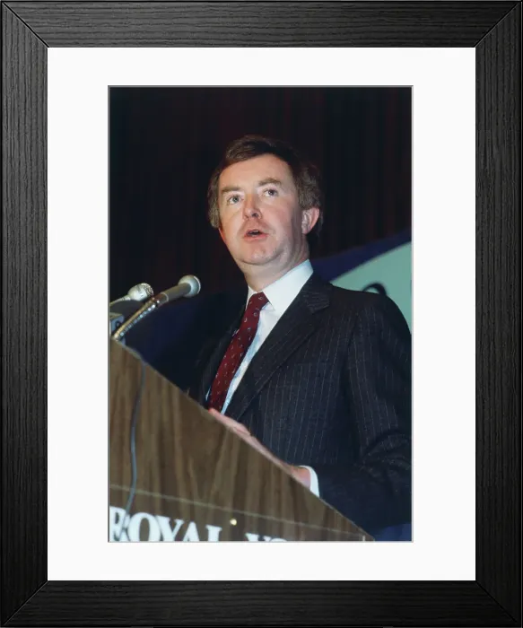 Framed Print : Joe Clark Speaking Framed Print : Joe Clark Speaking
