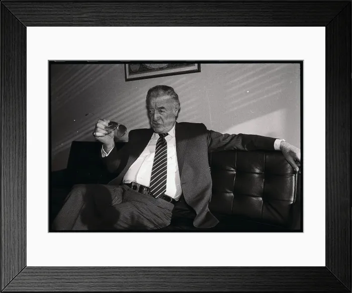 Framed Print : William Levitt Being Interviewed