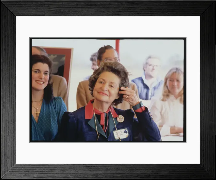 Framed Print : Lady Bird Johnson and Family Members During Party Framed Print : Lady Bird Johnson and Family Members During Party