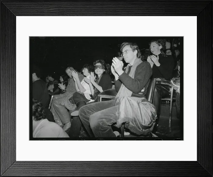 Framed Print : Yoko Ono Applauding Framed Print : Yoko Ono Applauding