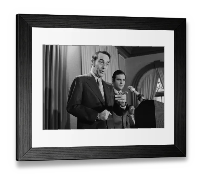 Framed Print : Bob Dole Pointing His Finger Framed Print : Bob Dole Pointing His Finger