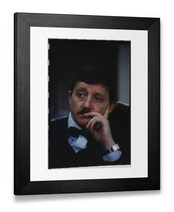 Framed Print : KGB Deserter Stanislav Levchenko with Hand to Cheek