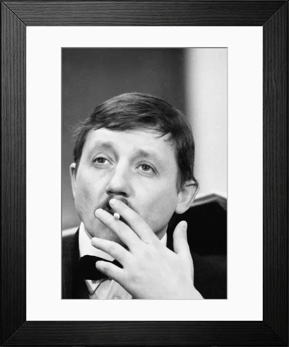 Framed Print : Portrait of Stanislav Levchenko Holding Cigarette Framed Print : Portrait of Stanislav Levchenko Holding Cigarette