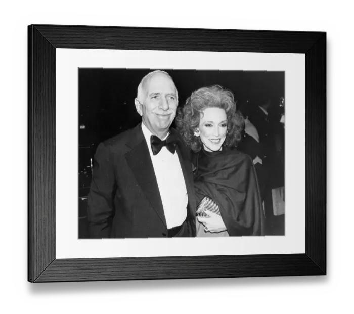 Framed Print : Helen Gurley Brown And Husband At Premiere Framed Print : Helen Gurley Brown And Husband At Premiere