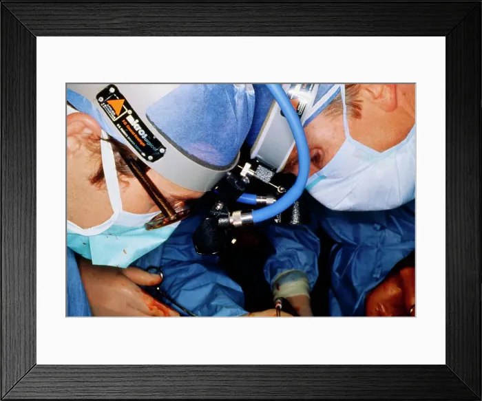 Framed Print : Surgeons Replacing a Heart Framed Print : Surgeons Replacing a Heart