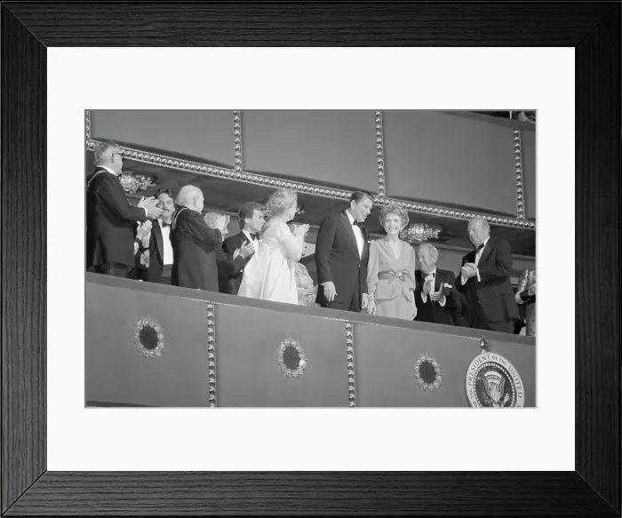 Framed Print : Colleagues Applauding President and Nancy Reagan Framed Print : Colleagues Applauding President and Nancy Reagan