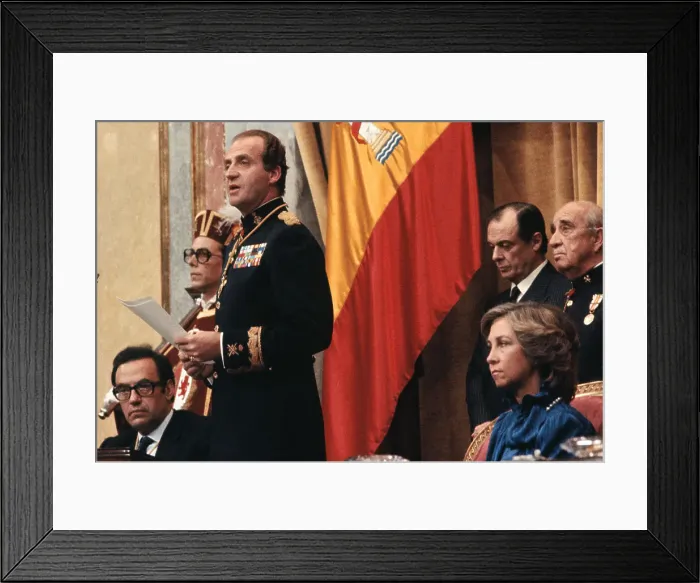 Framed Print : Spain's King Juan Carlos