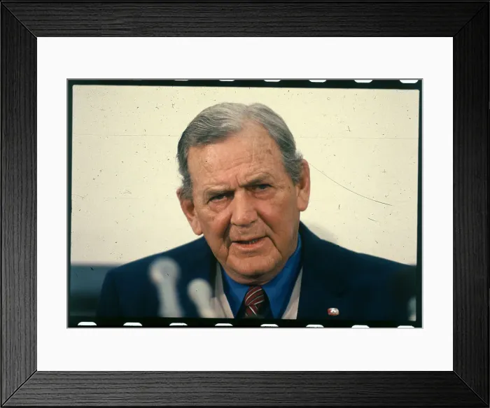 Framed Print : Paul Bear Bryant During a Press Conference Framed Print : Paul Bear Bryant During a Press Conference