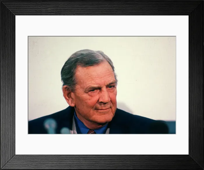 Framed Print : Paul Bear Bryant During a Press Conference