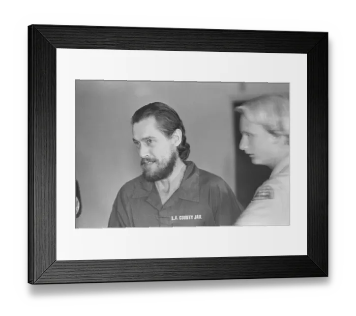 Framed Print : Porn Star John Holmes in County Jail Jump Suit Framed Print : Porn Star John Holmes in County Jail Jump Suit
